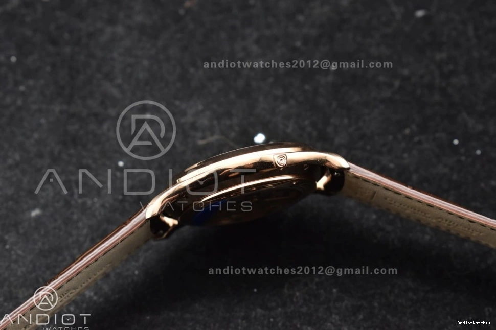 on Best RG SA925 Ultra Brown Moon Master FreshLook Leather 1:1 908 Strap Dial Super White Thin APSF Clone Edition 0320